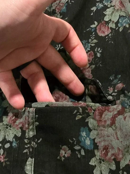 Free People Cropped Floral Blazer Jacket Size 6 Boho Romantic Cottagecore - Picture 7 of 14